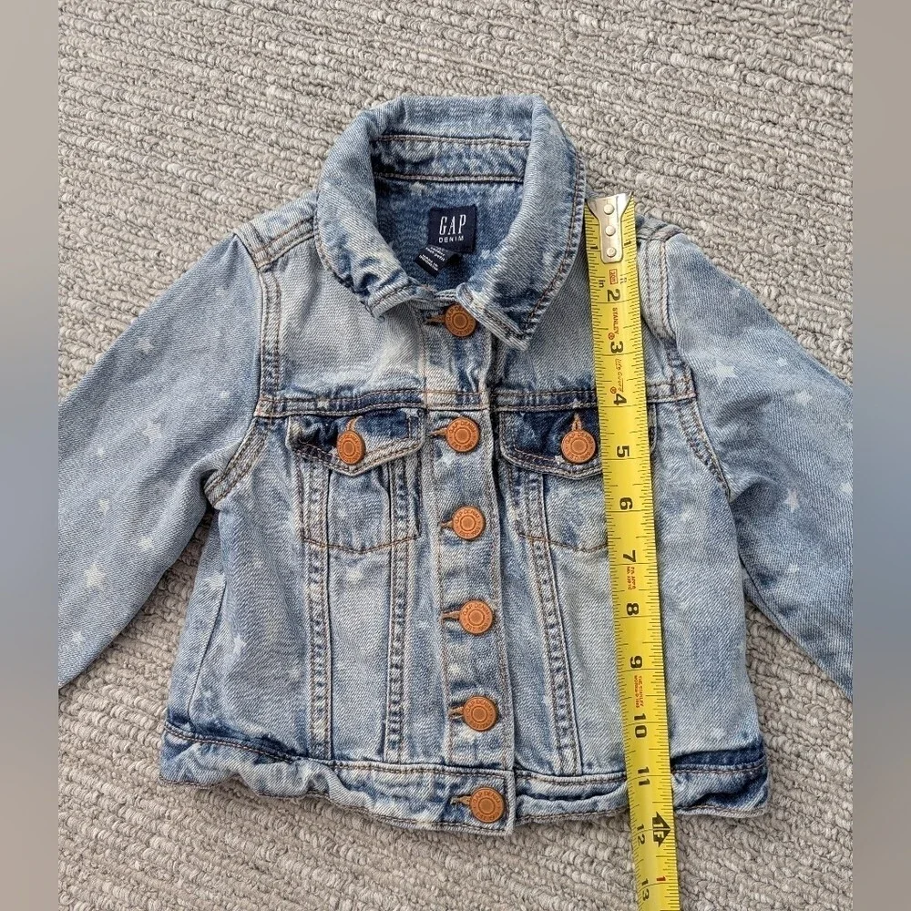 GAP Kids (Size 3T) Blue Jean/Denim Stars Jacket